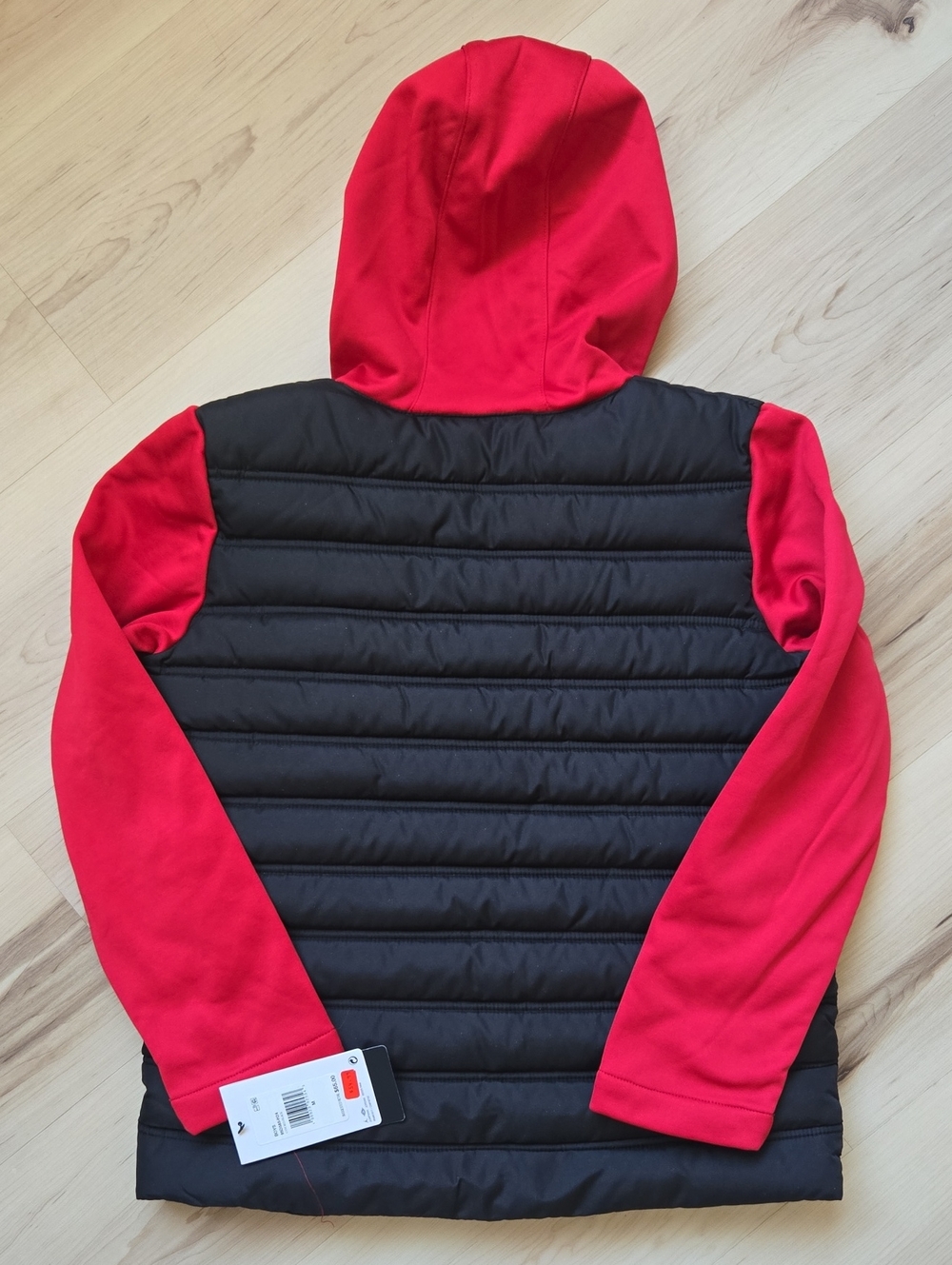 NWT Boy’s Jordan Jumpman Synthetic Fill Puffer Coat Red/Black, Size M 10-12Yrs - Picture 4 of 4